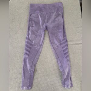 Womans Purple Seamless Active Leggings